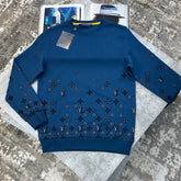 LVE DOWN EMBROIDERY JUMPER BLUE