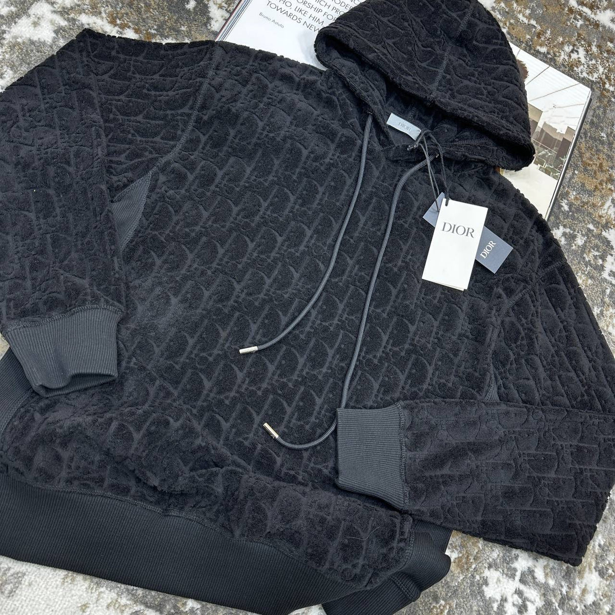 DOR ZIP HOODIE BLACK