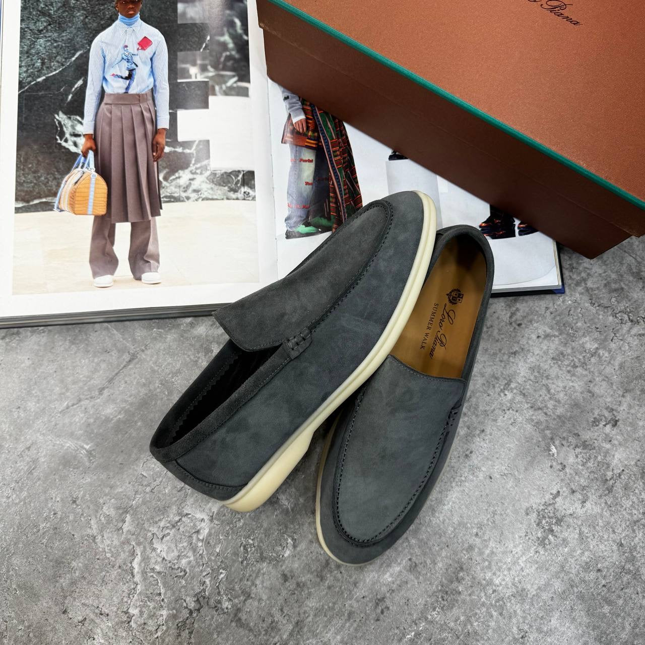 LP LOAFERS- GREY