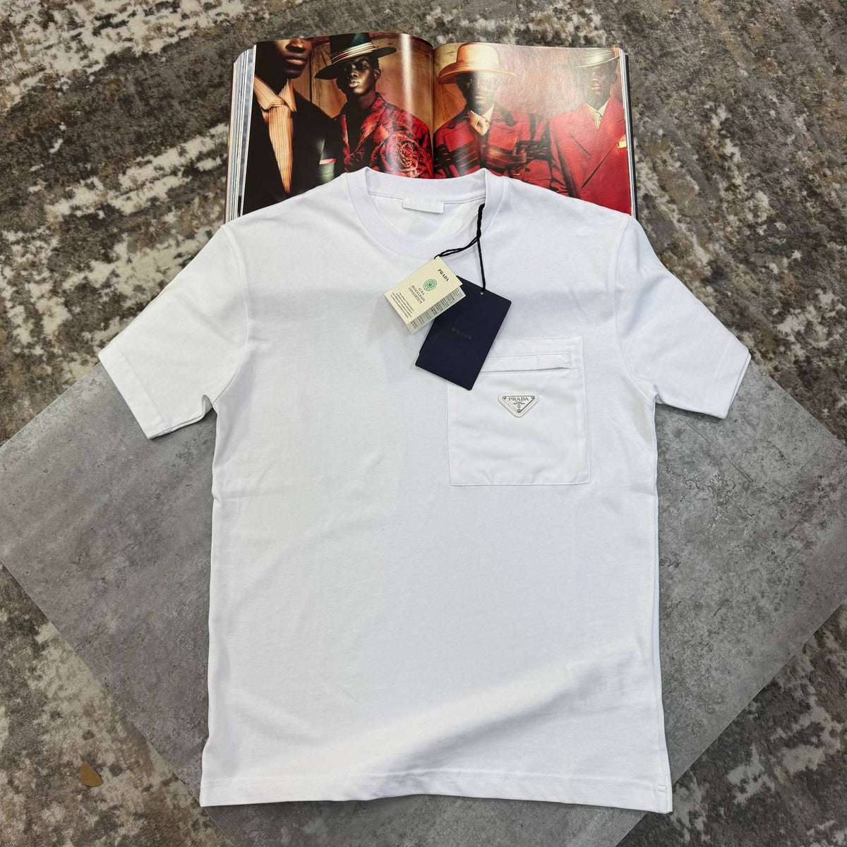 RADA FRONT POCKET T-SHIRT WHITE