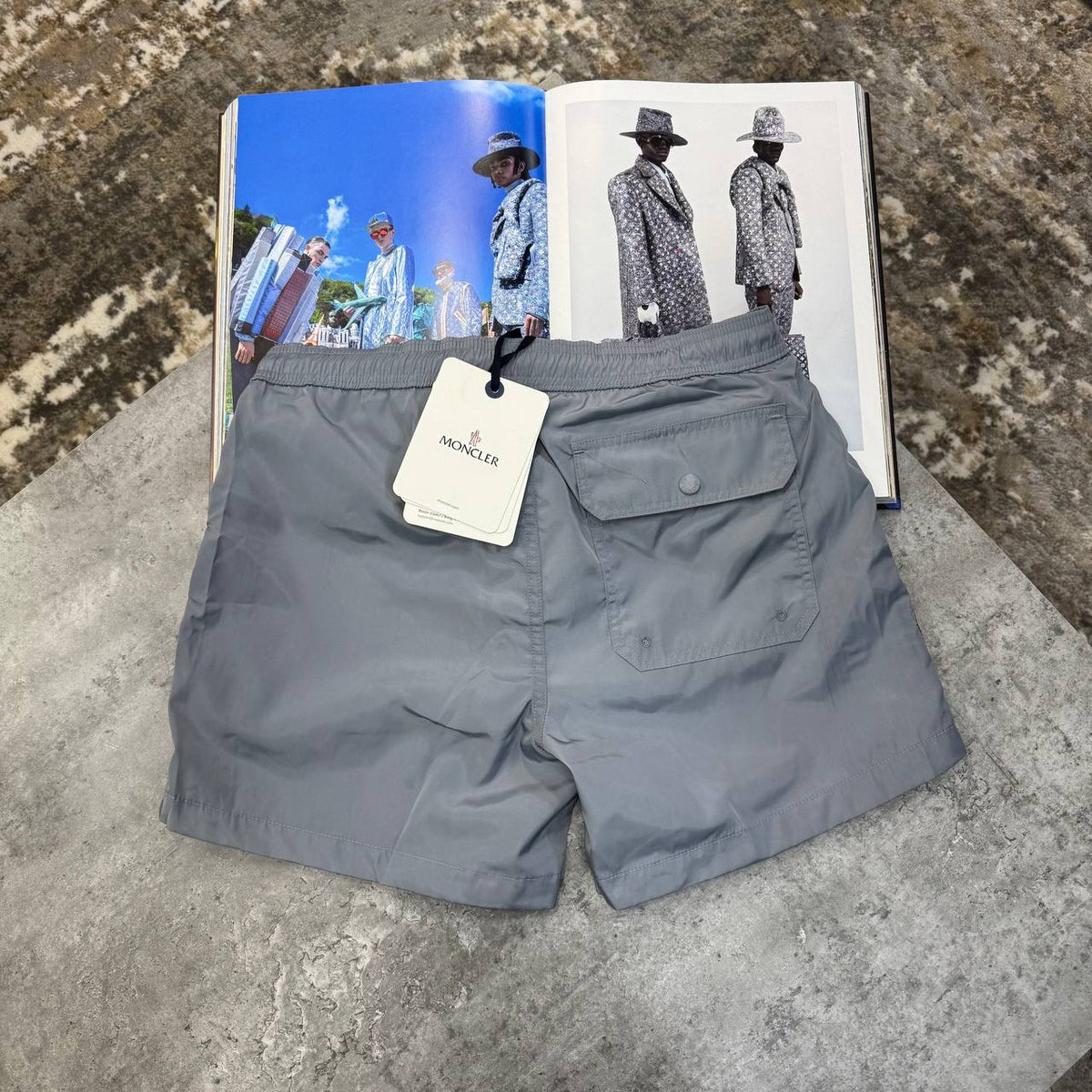 NCLR SIDE STRIPS SWIM SHORT LIGHTGREY