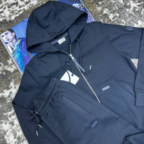 MNLCR TRACKSUIT WITH BLACK BADGE NAVY