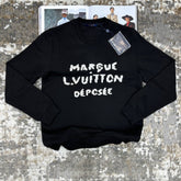 LUIS-VUITON EMBROIDERY JUMPER BLACK