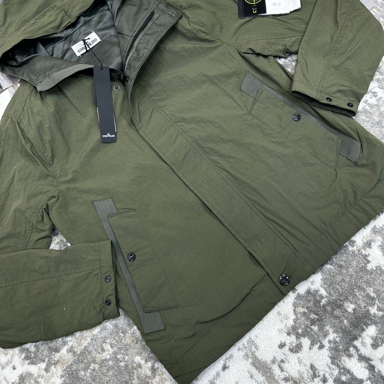 STNE COMPASS-BADGE JACKET-KHAKHI