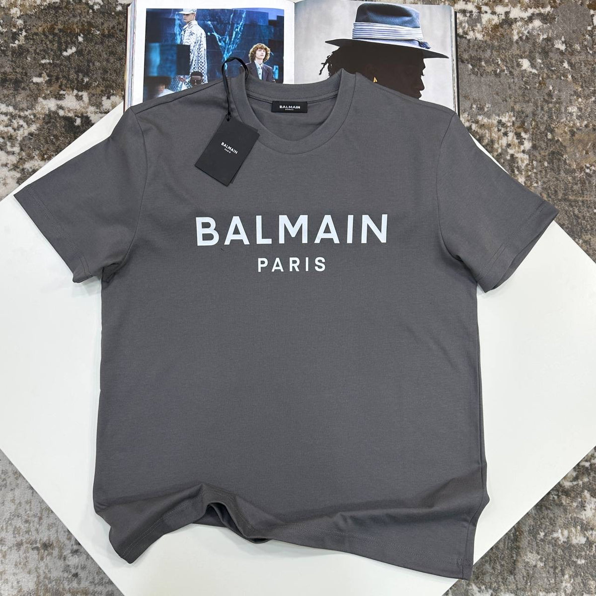 BLMAN FRONT LOGO TSHIRT-GREY