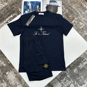 S.I SHORT SET NAVY/black