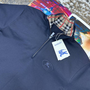BRBERRY HALF ZIP JUMPER NAVY