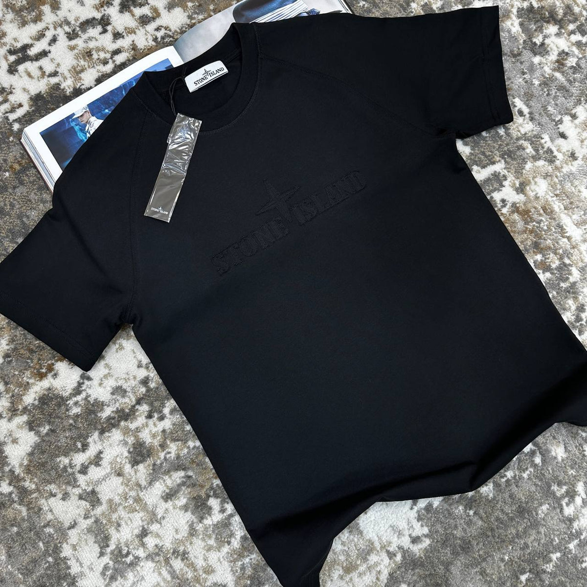 STNE EMBROIDERY TSHIRT-BLACK