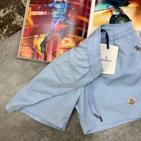 NCLR SIDE ZIP SWIM SHORTS LIGHT BLUE