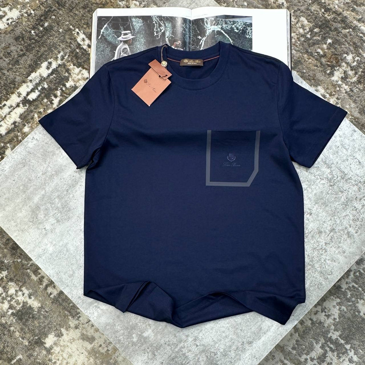 L|P FRONT POCKET TSHIRT NAVY