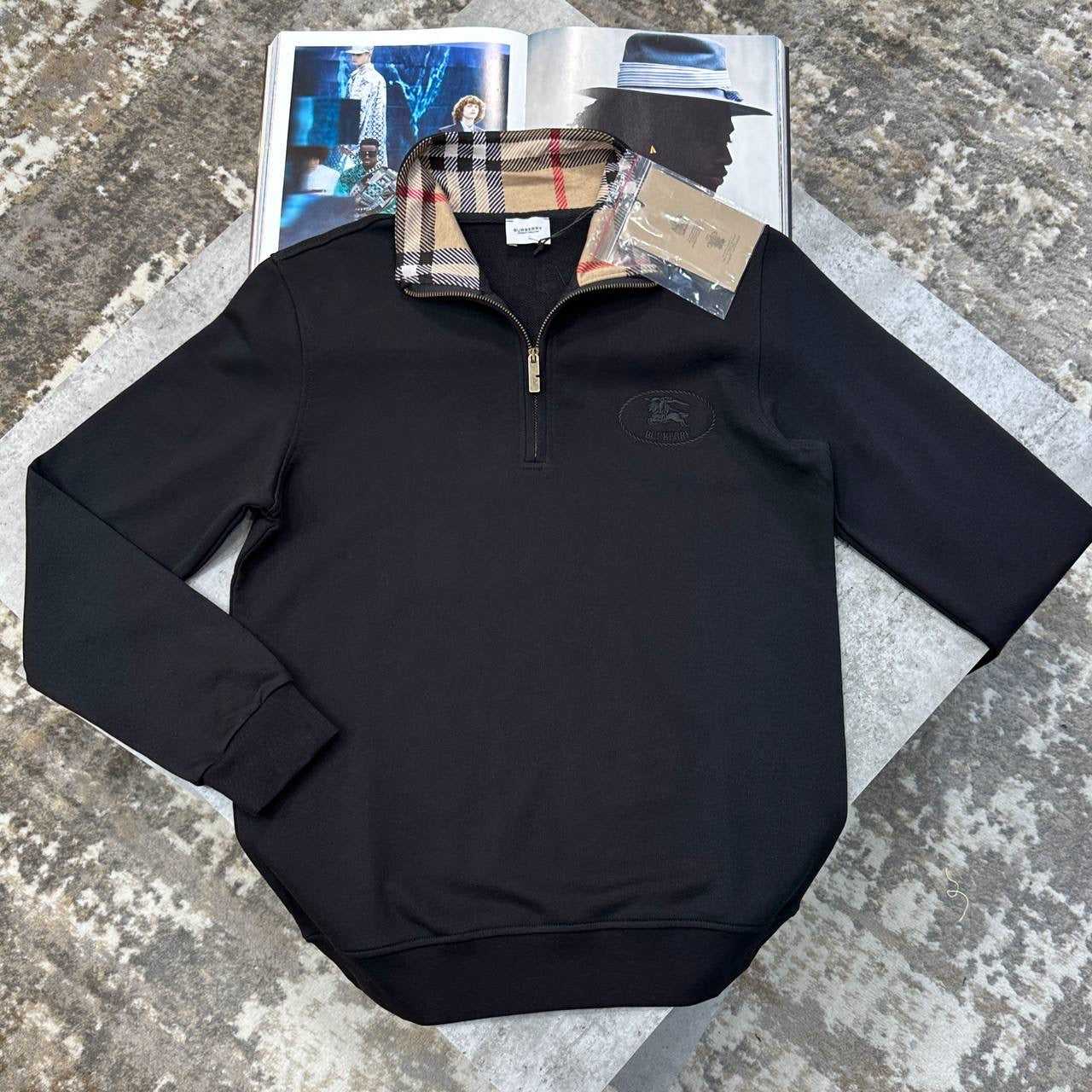BRBRY HALFZIP BLACK
