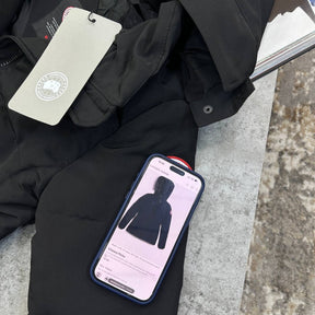 C.G RED BADGE CHELSEA PARKA JACKET-BLACK