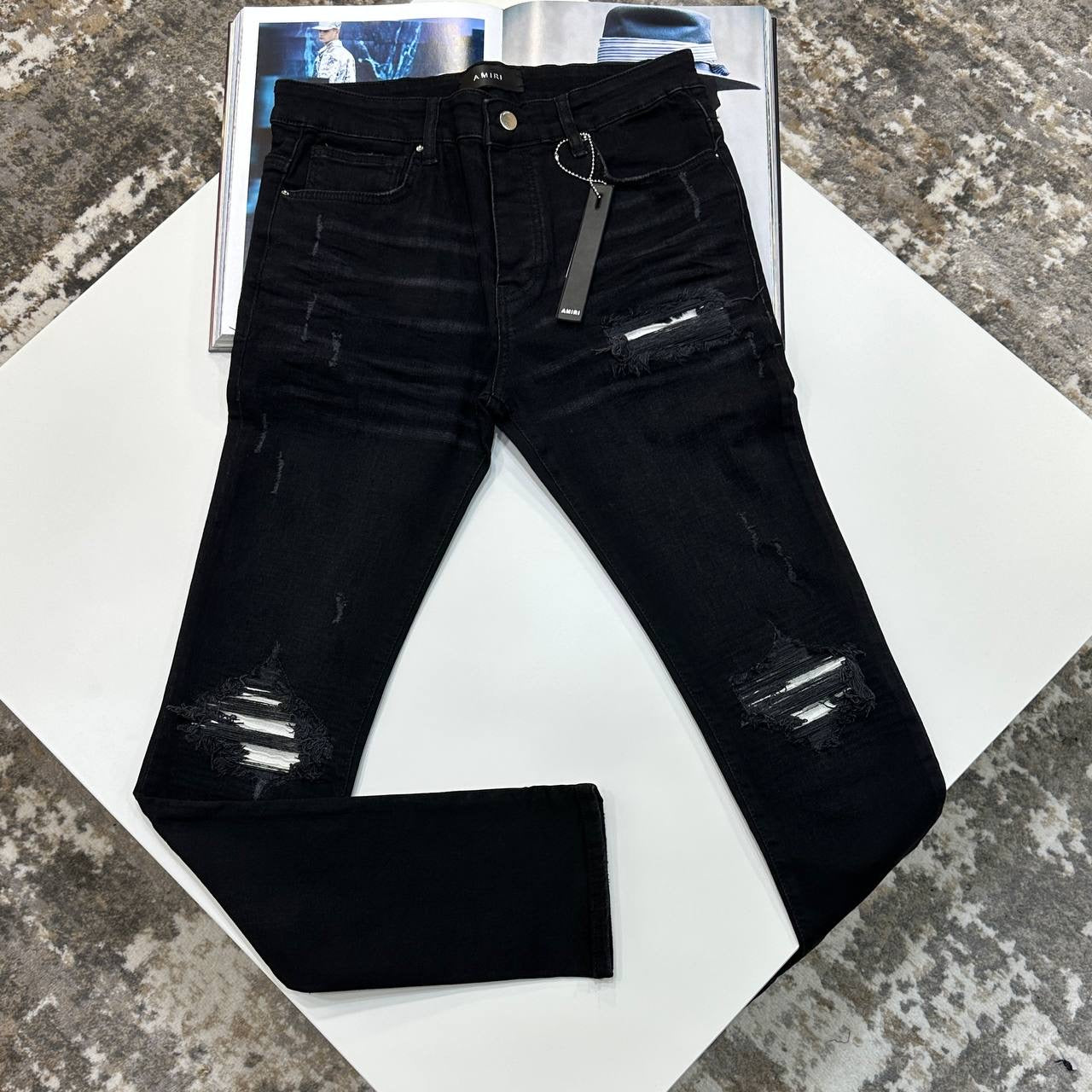 AMRi SLIM FIT JEANS BLACK