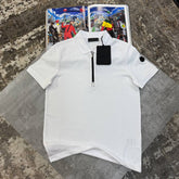 NCLR HALF ZIP POLO-WHITE