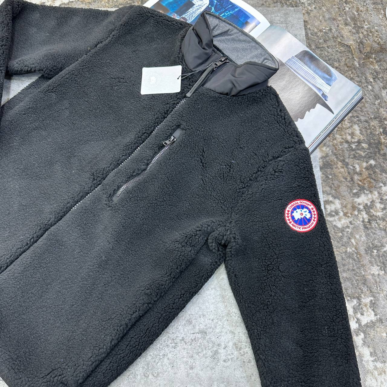 C.G FLEECE JACKET BLACK