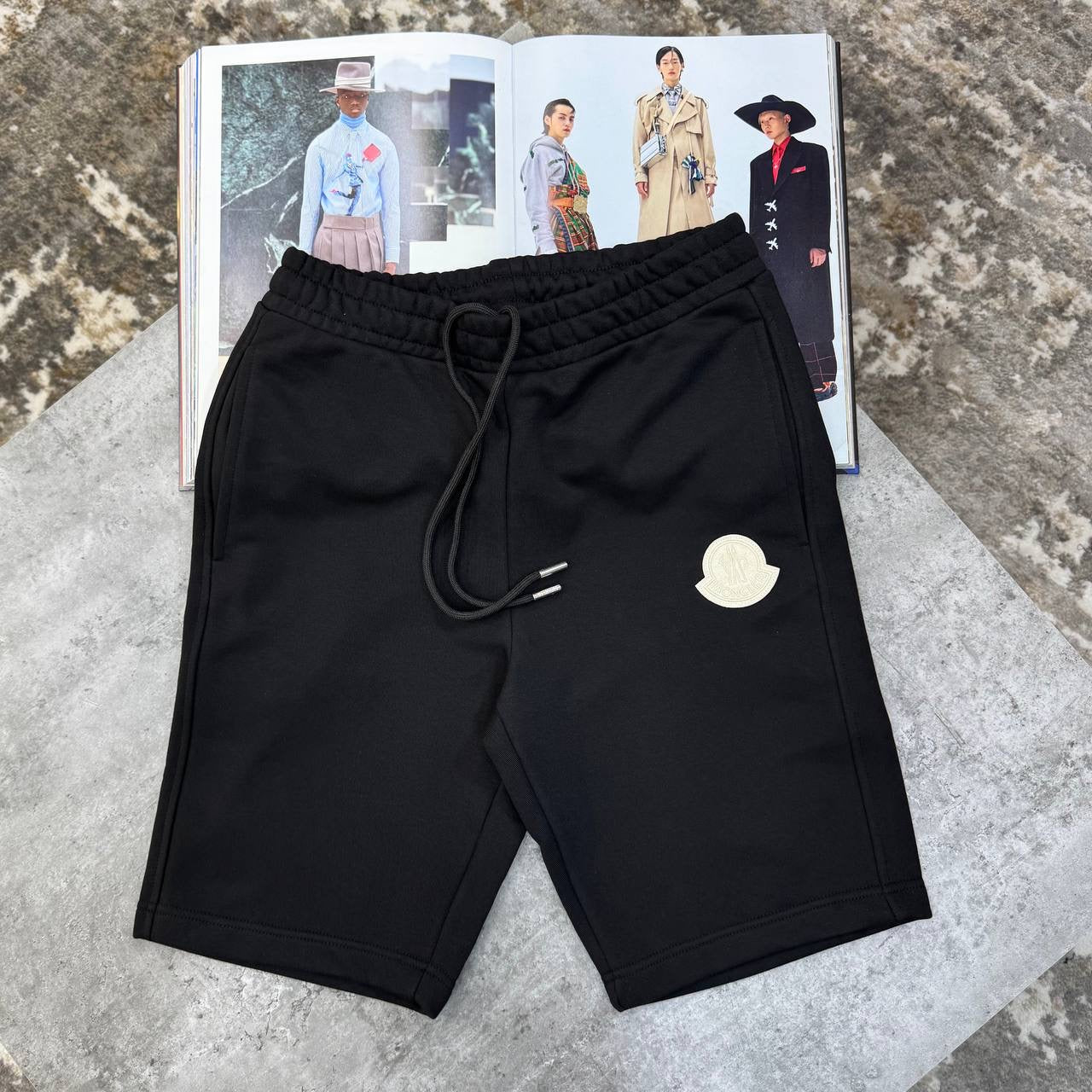 NCLR SHORT SET BIG FRONT LOGO WHITE/BLACK
