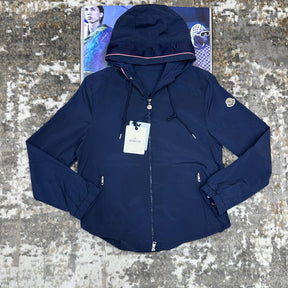 MONLR JACKET WITH HOOD STRIPS ROYAL BLUE