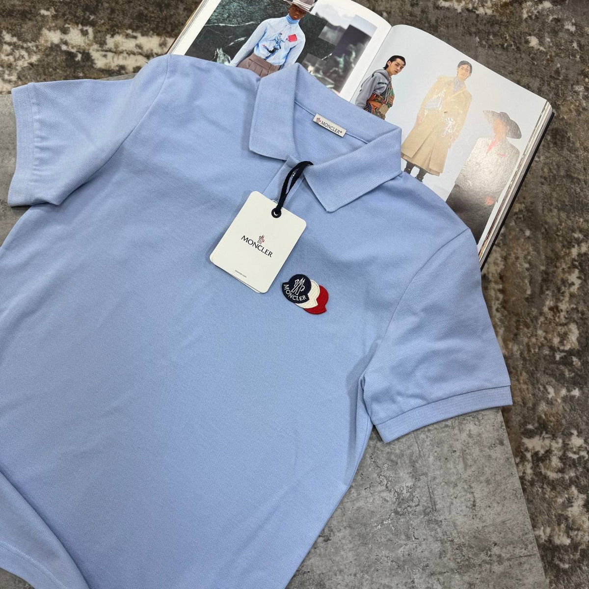 NCLR FRONT BADGE POLO- LIGHTBLUE