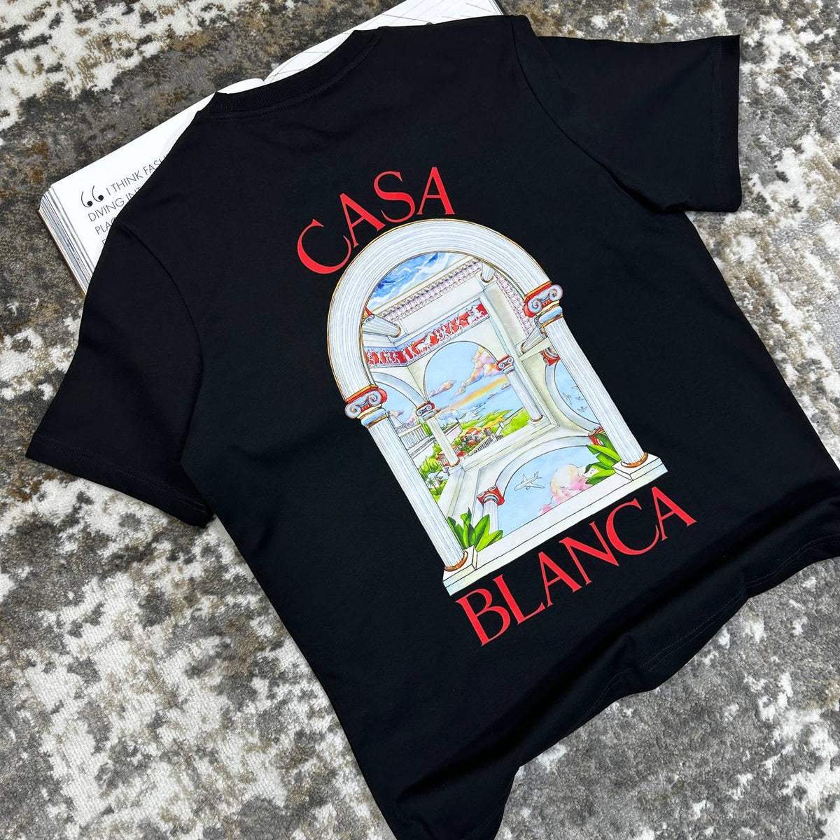 CASA BLNCA TSHIRT-BLACK