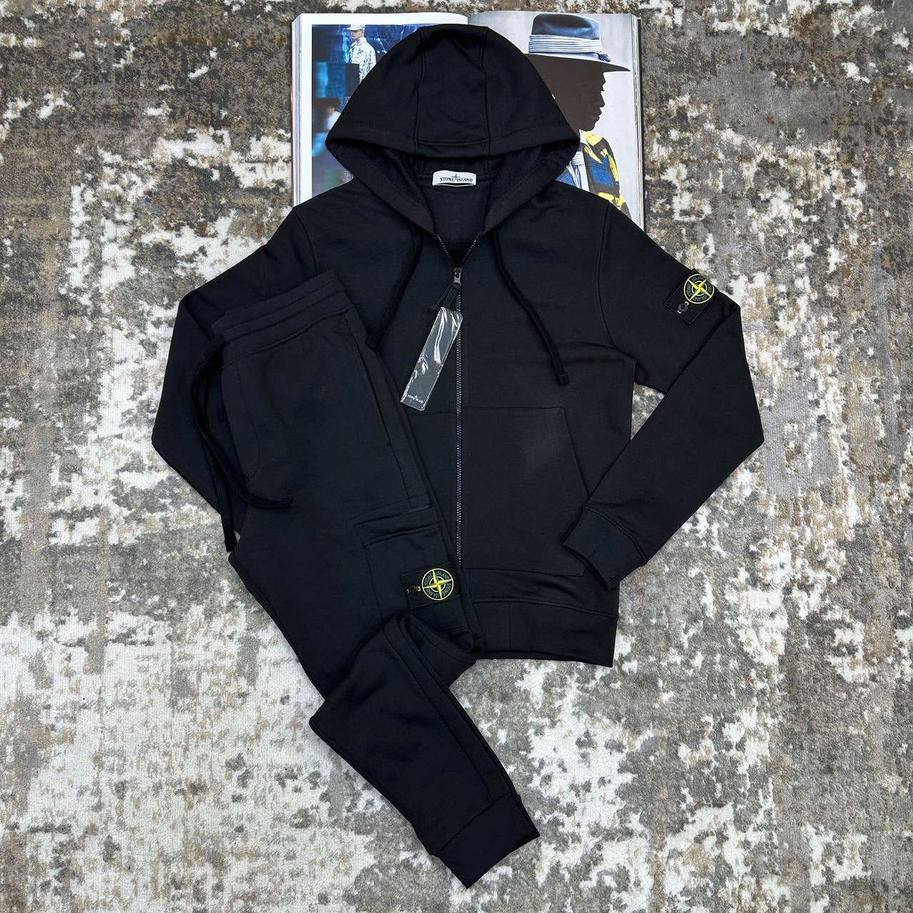 STNE-ISLND TRACKSUIT-BLACK