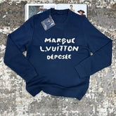 LUIS-VUITON EMBROIDERY JUMPER NAVY