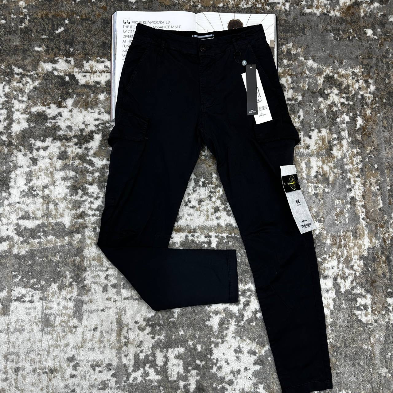 STNE CARGO PANTS-BLACK