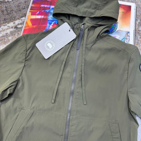 C.G LIGHT WEIGHT JACKET SIDE BLACK BADGE KHAKHI