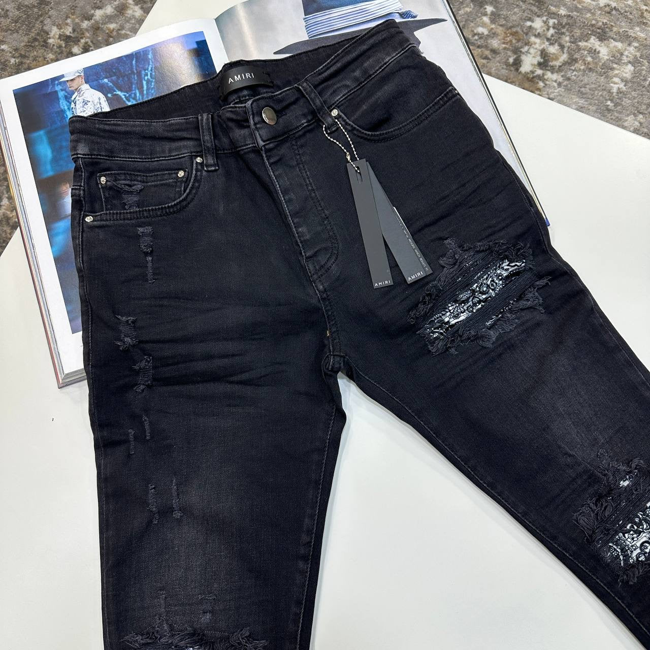 AMRi SLIM FIT JEANS BLACK