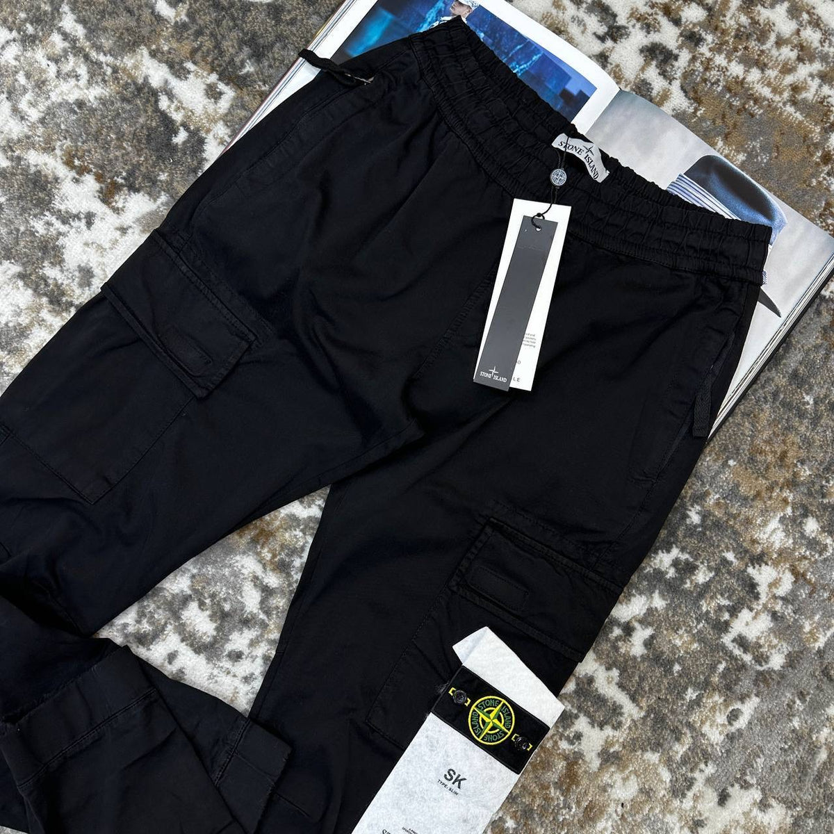 STNE CARGO PANTS-BLACK