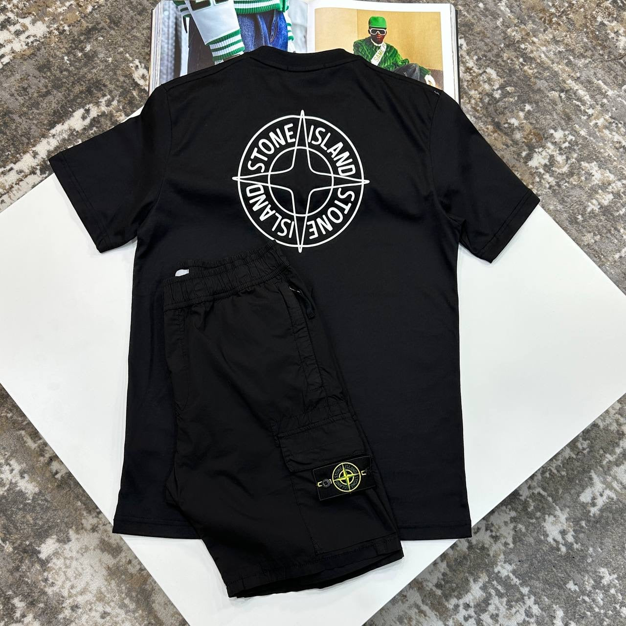 S.I SHORT SET ALL BLACK