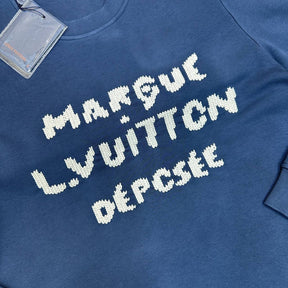 LUIS-VUITON EMBROIDERY JUMPER NAVY