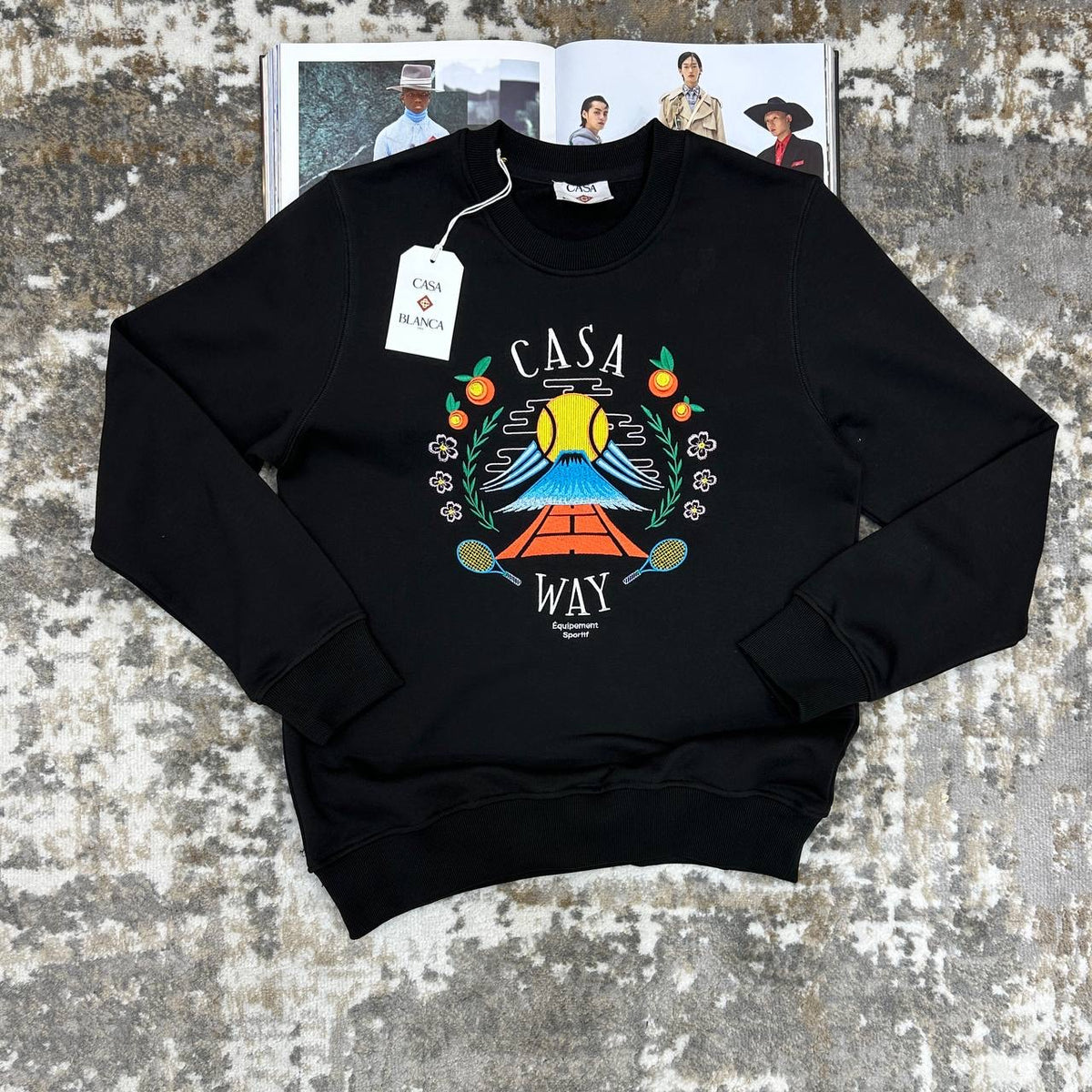 CSA BLANCA JUMPER ROUND NECK BLACK