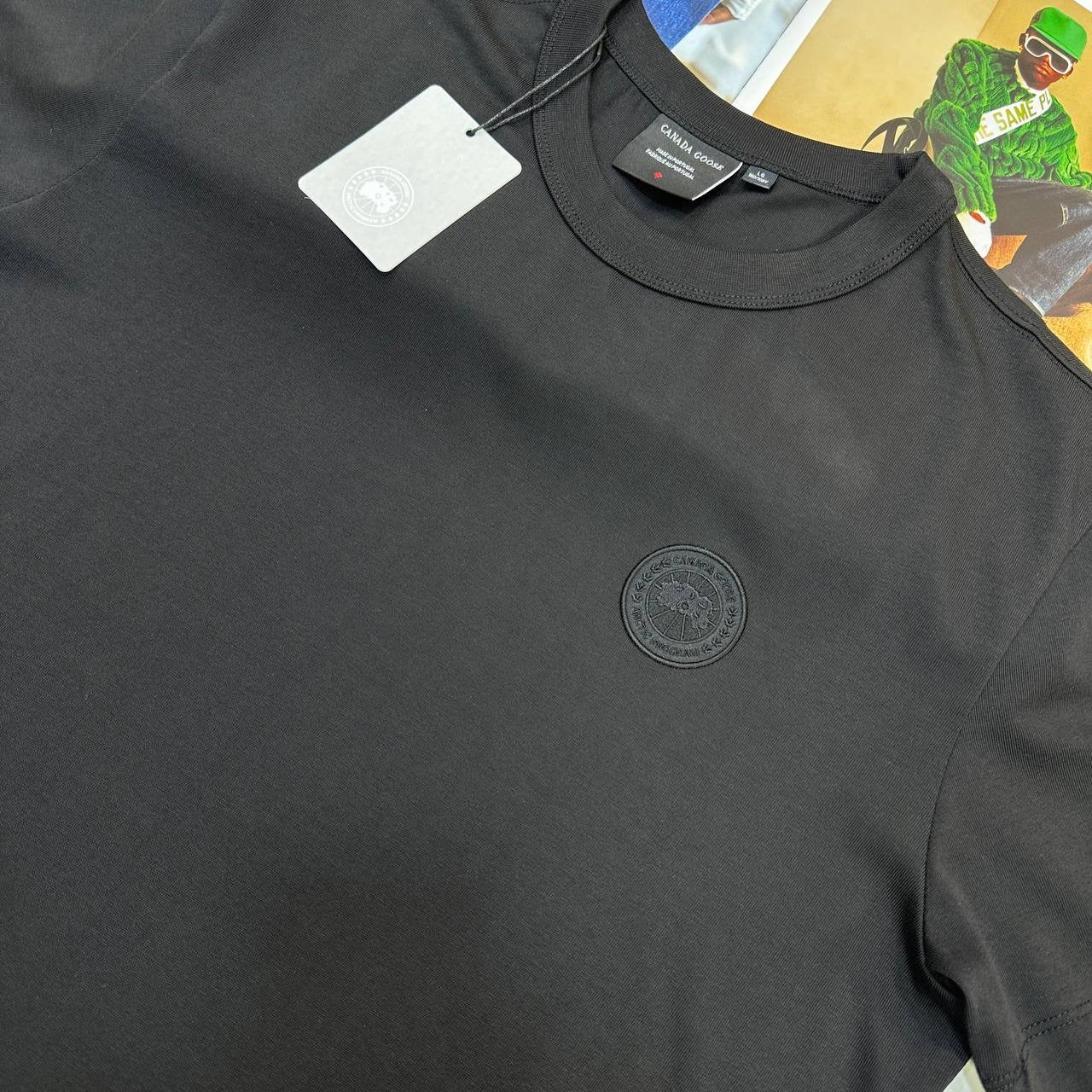 CG FRONT BADGE TSHIRT-BLACK