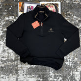 LRO PIANA HALF ZIP JUMPER BLACK