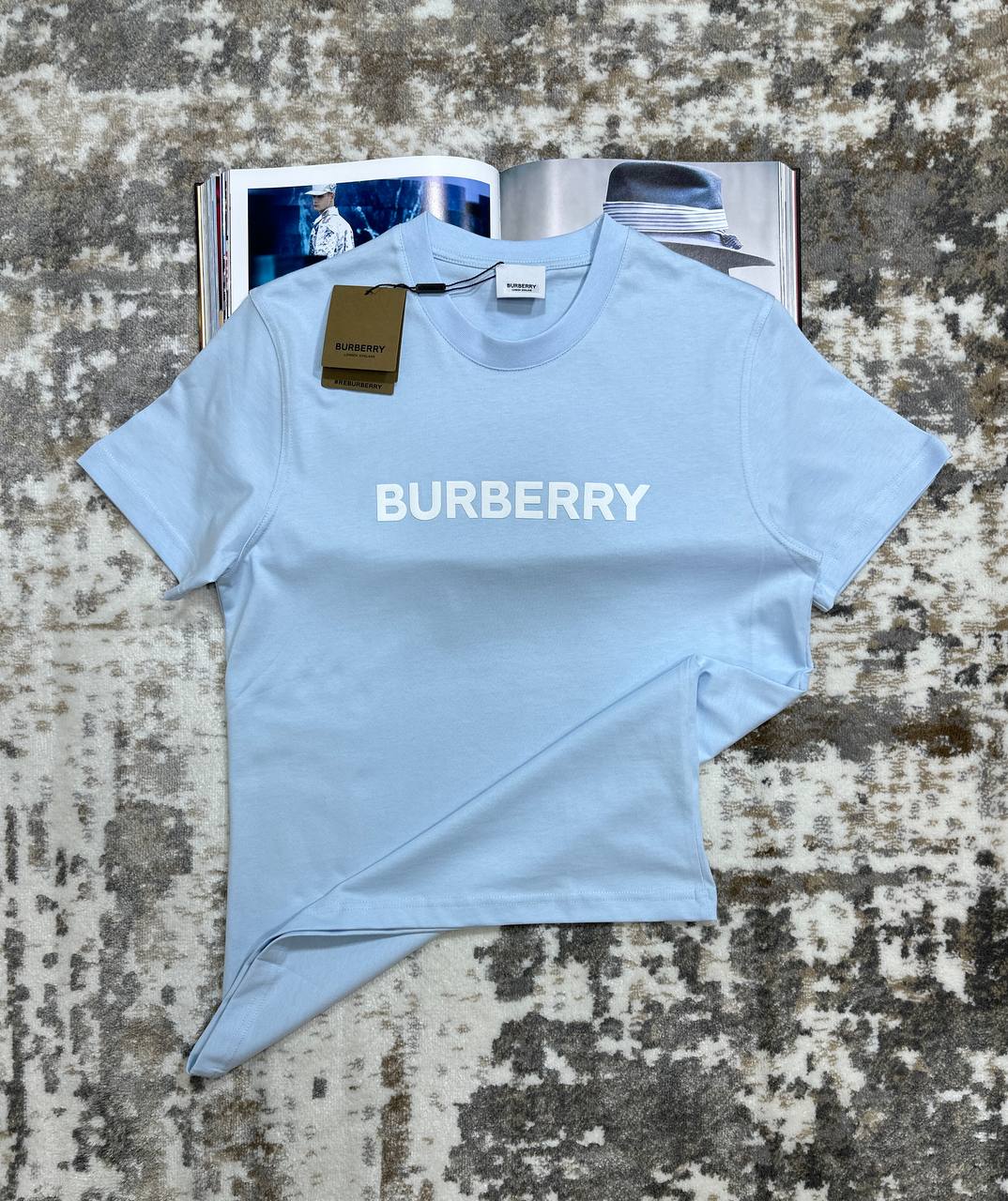 BURBRY TSHIRT-BLUE