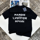 L.V fRONT BIG LOGO TSHIRT-BLACK