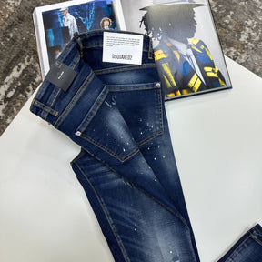 DSQD SLIM FIT JEANS BLUE