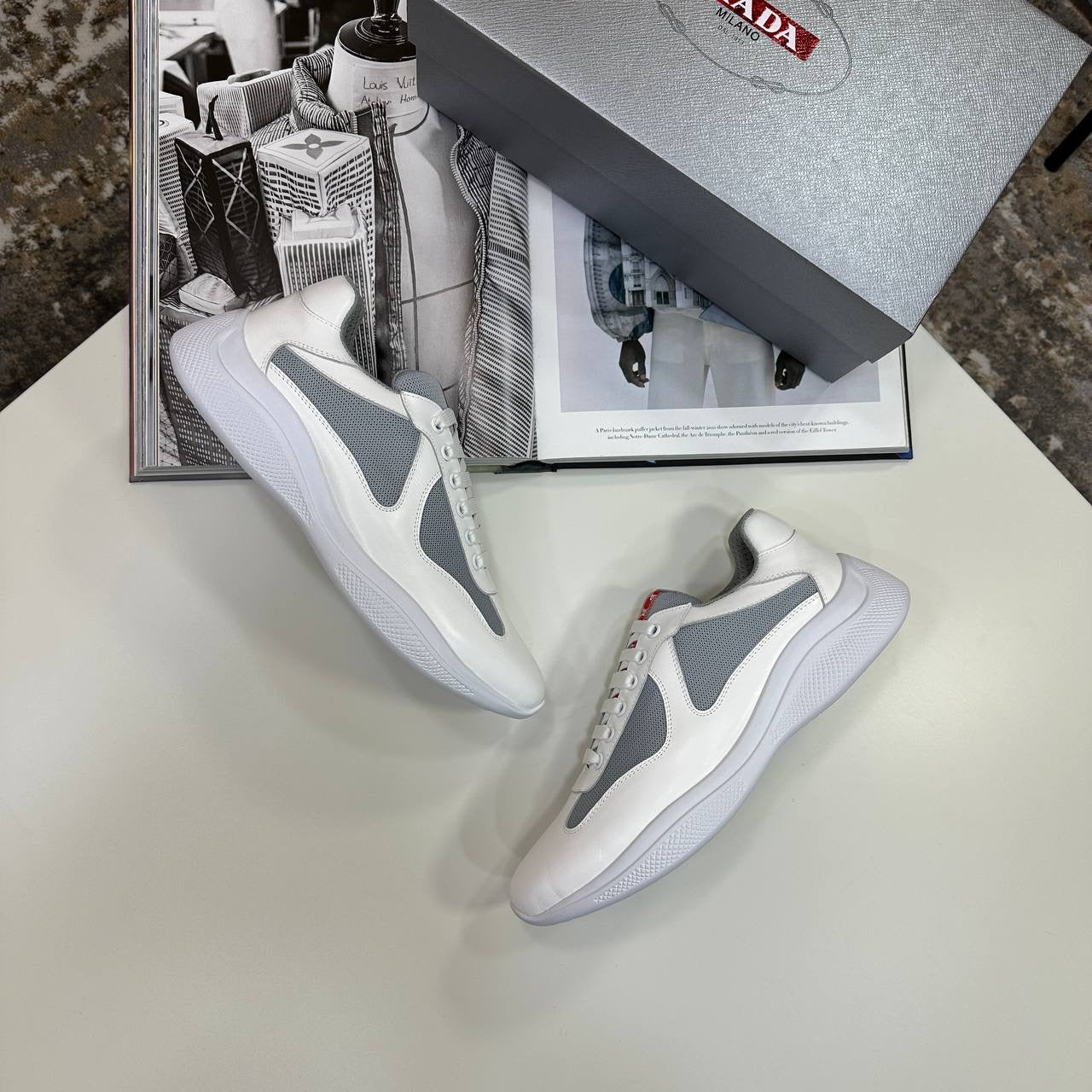 PRDA TRAINERS  WHITE/GREY