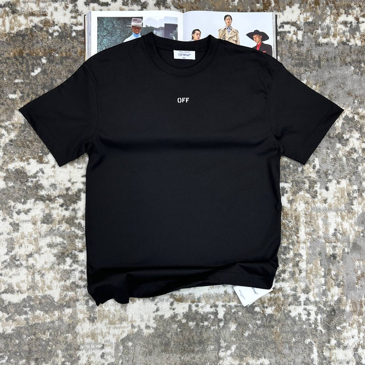 OF-WHITE TSHIRT-BLACK