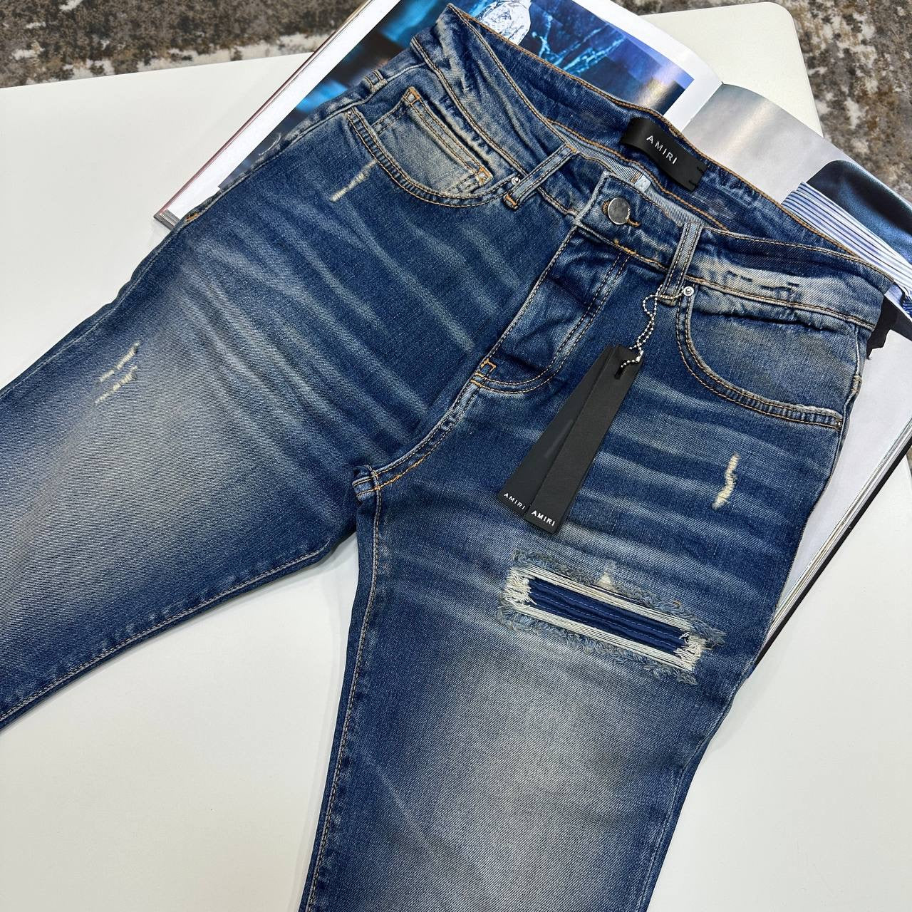 AMRi SLIM FIT JEANS BLUE