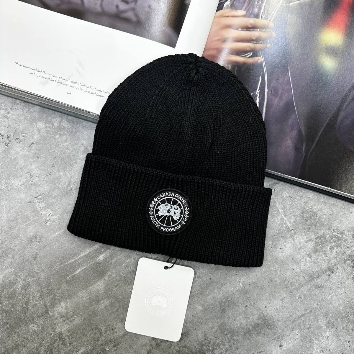 CANDA GOOSE BEANIE BLACK
