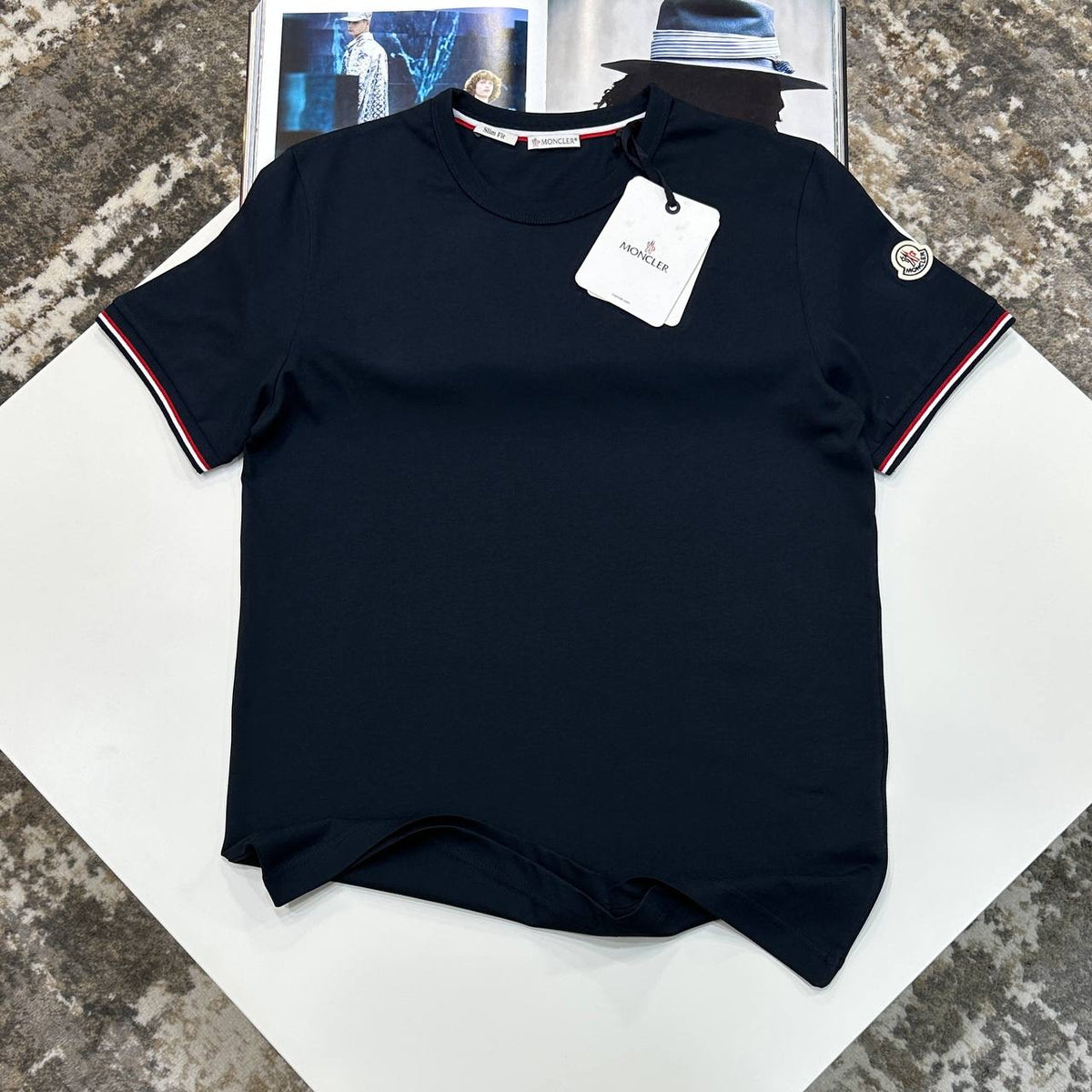 MNLR SIDE BADGE TSHIRT-NAVY