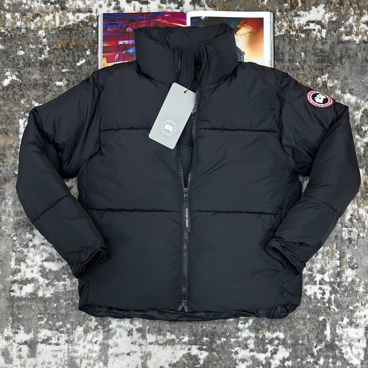 CANDA GOSE FULL PUFFER JACKET-BLACK