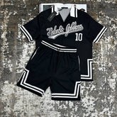 D&G SILK SHORTS SETBLACK