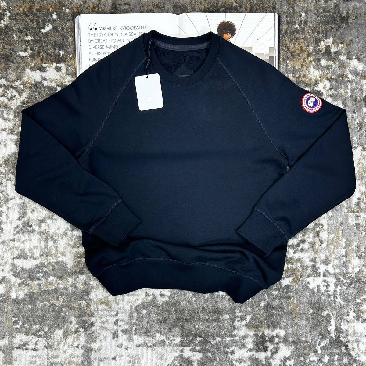 CNADA-GOOSE JUMPER NAVY