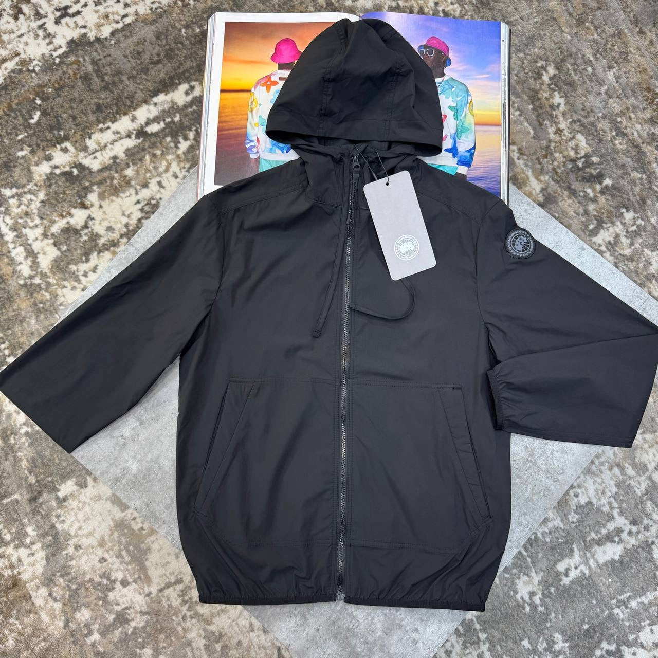 C.G LIGHT WEIGHT JACKET SHORT SET BLACK