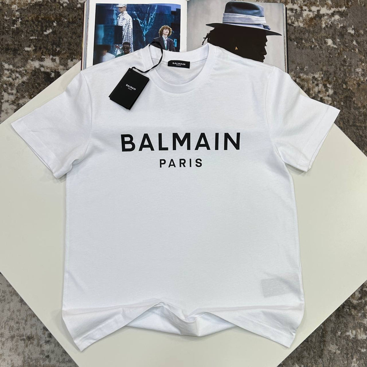 BLMAN FRONT LOGO TSHIRT-WHITE