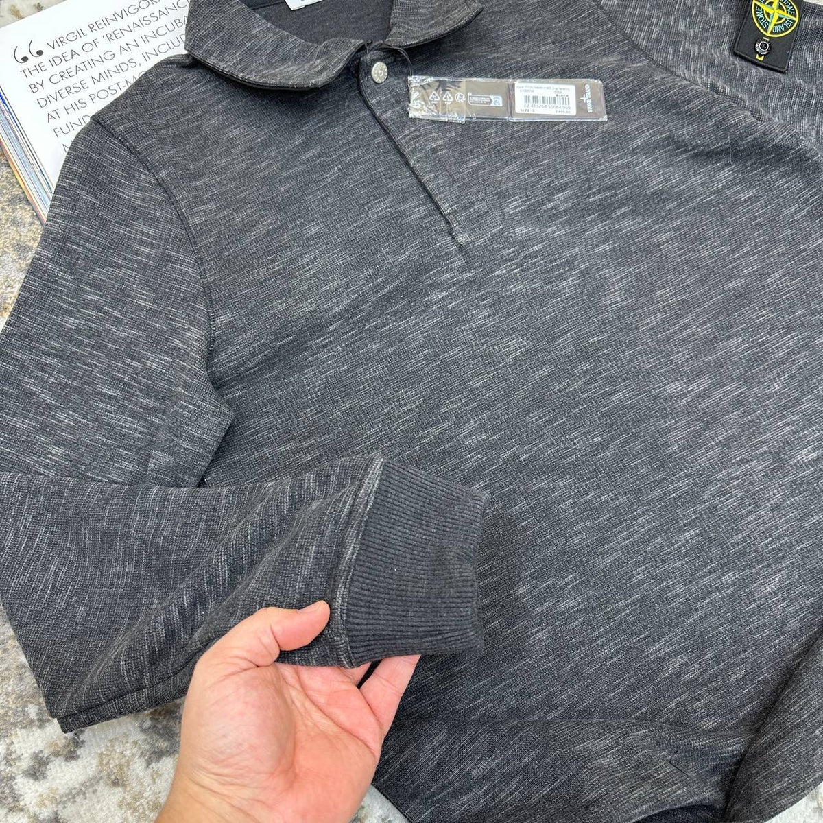 STNE ISLAND JUMPER BLACK