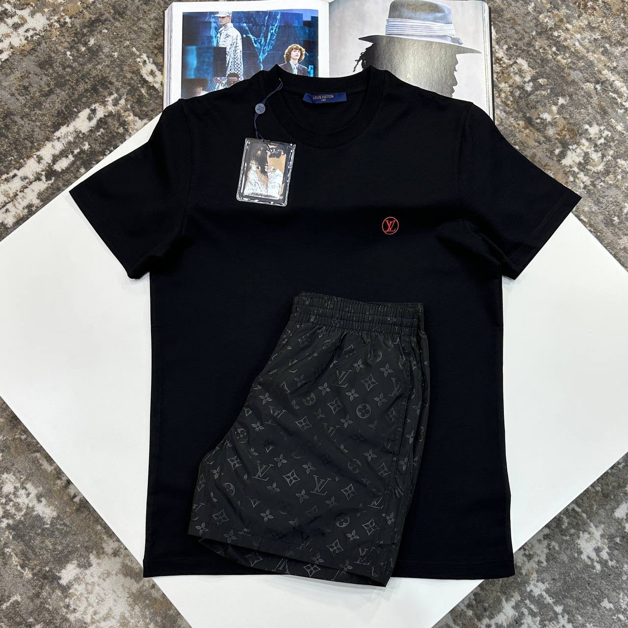 L.V SHORT SET ALL BLACK