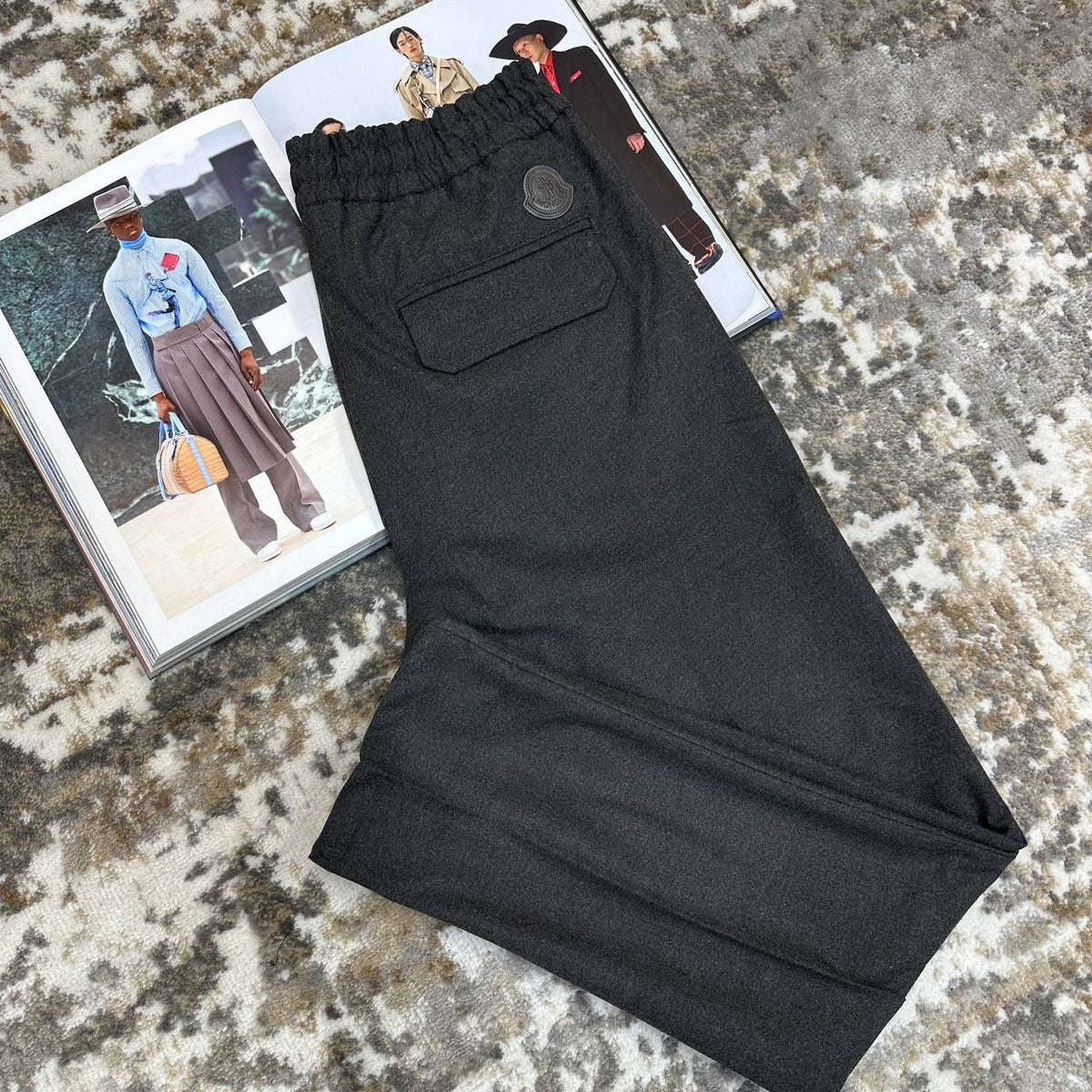MNCLR PANTS WITH BACK POCKETS CHARCOAL
